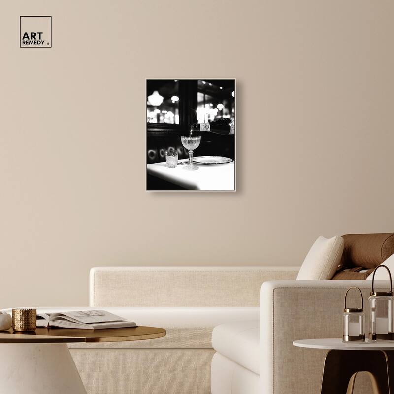 Sparkling in Monochrome II Canvas by Art Remedy