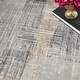 preview thumbnail 7 of 8, Nourison Home Iliana Indoor only Grey Abstract Area Rug