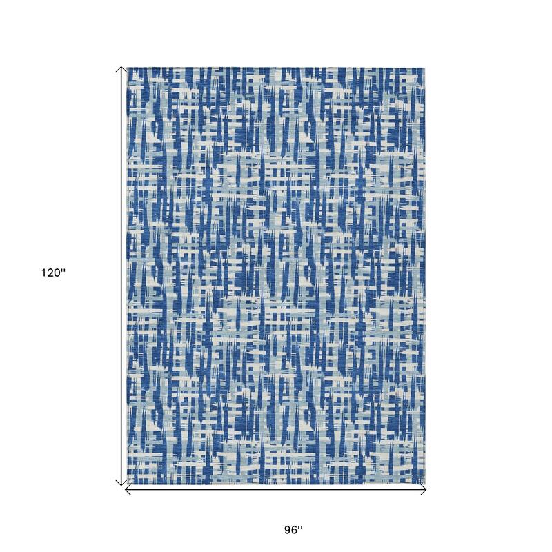 HomeRoots Abstract Transitional Rectangle Outdoor Rug
