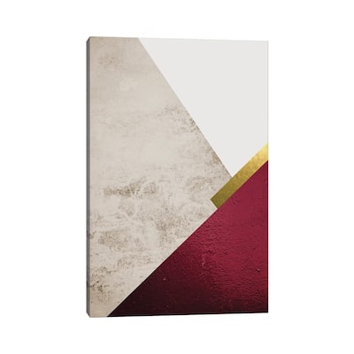 iCanvas "Beige Burgundy Mountains I" by Urban Epiphany Canvas Print