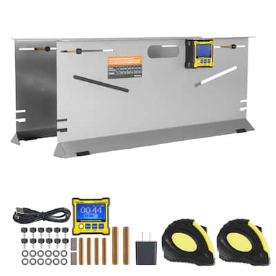 Wheel Alignment Tool, 2-Pack Toe Plates, Camber/Caster/Toe Gauge 0.1° Accuracy, Stainless Steel Tool Plate