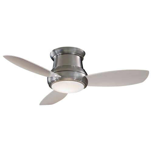 MinkaAire Concept II 44 LED 3 Blade 44" Concept II LED Flushmount Ceiling Fan - Integrated Light, Handheld Remote Control and