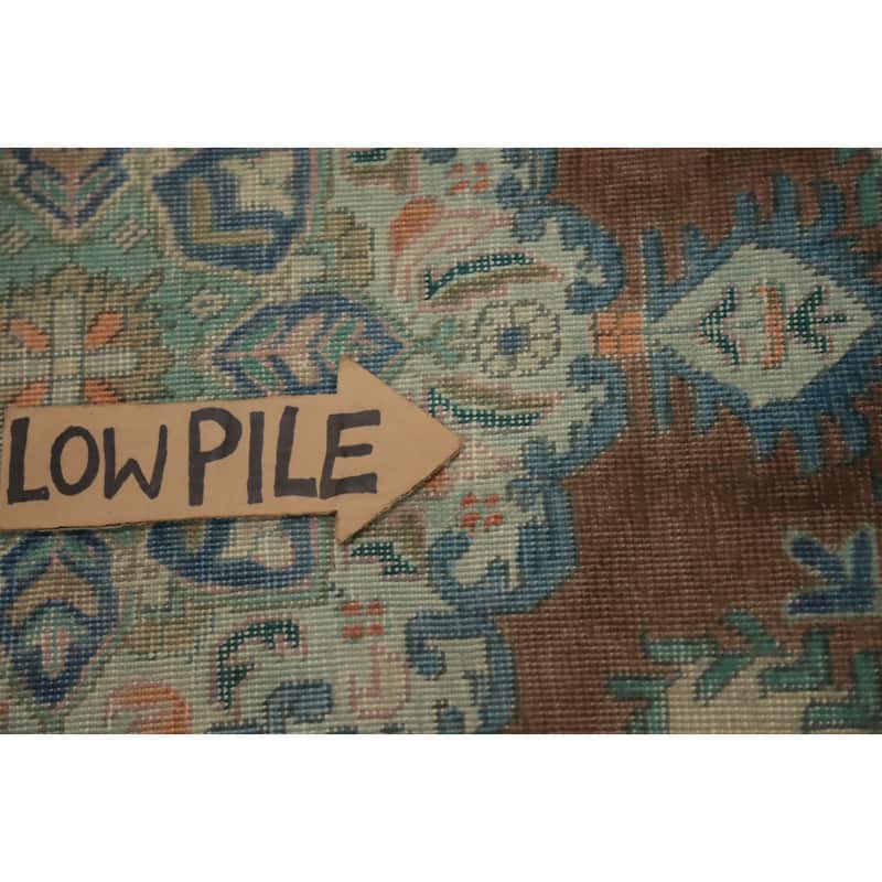 Hand Knotted Oriental 100% Wool Carpet Traditional Medallion Brown Tabriz Area Rug - 4' 7'' X 3' 0''