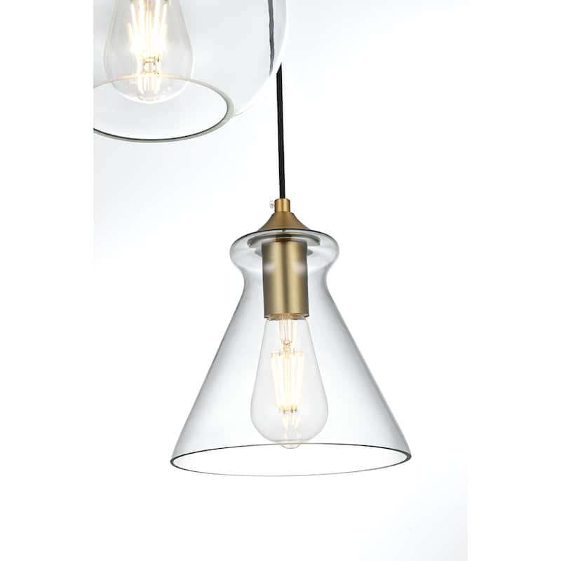 Elegant Lighting Destry 3 Light 19" Wide Multi Light Pendant with