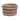Rustica 100% Wool Multi-Colored Round Storage Basket
