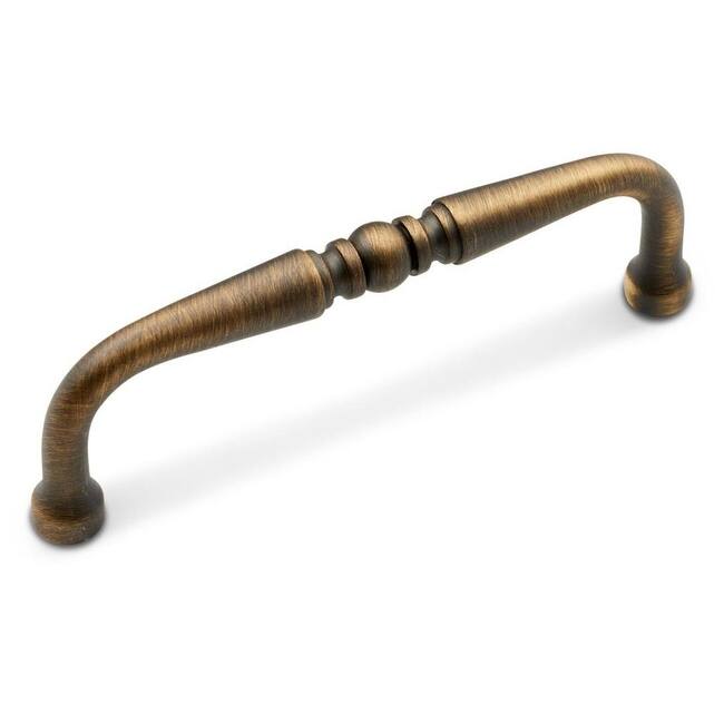 RK International CP 05 Barrel 3-1/2" Center to Center Solid Metal - Antique English