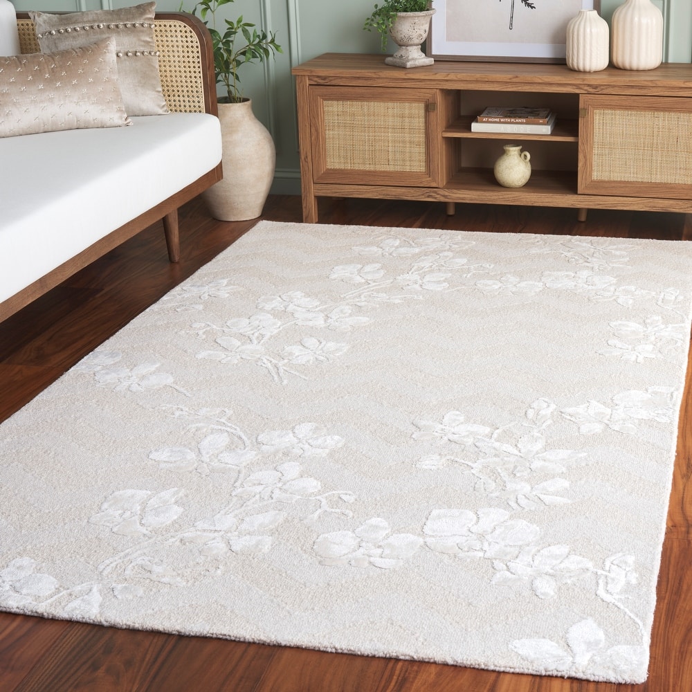 SAFAVIEH Handmade Glamour Barbe Wool Rug