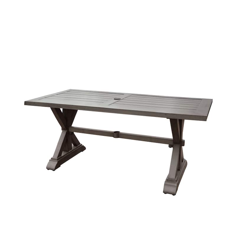 Lamphere Modern Outdoor Aluminum Dining Table by Christopher Knight Home - 71.00" L x 31.50" W x 29.50" H