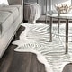 preview thumbnail 2 of 18, Nuloom Contemporary Stripped Safari Acrylic Faux Zebra Shaped Area Rug