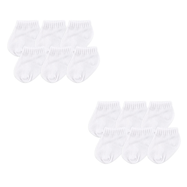 slide 1 of 1, Luvable Friends Unisex Baby Newborn and Baby Socks Set, White 12-Piece 0-6 Months - White 12-Piece