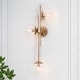 preview thumbnail 4 of 44, Bola Modern Gold 3-Light Chandelier Orb Glass Vanity Lights Wall Sconces