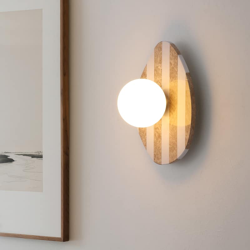 Tivoli Modern Minimalist 1-Light Ovoid LED Wall Sconce