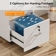preview thumbnail 15 of 44, 2-Drawer Rolling Wood File Cabinet with Lock