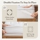 preview thumbnail 10 of 25, Madison Park Heavenly Soft Overfilled Plush Down Alt. Waterproof Mattress Pad - White
