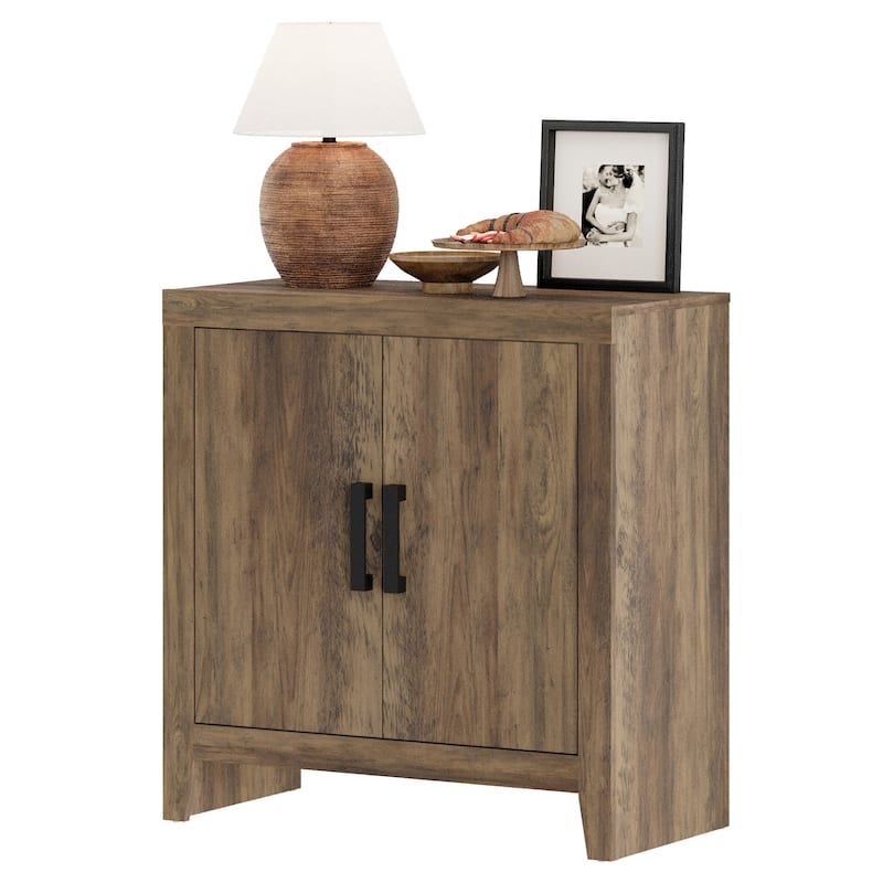 WAMPAT Farmhouse Buffet Cabinet with Door, Kitchen Sideboard for Dining & Living Room