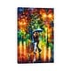 preview thumbnail 1 of 5, iCanvas "Rainy Dance II" by Leonid Afremov Canvas Print