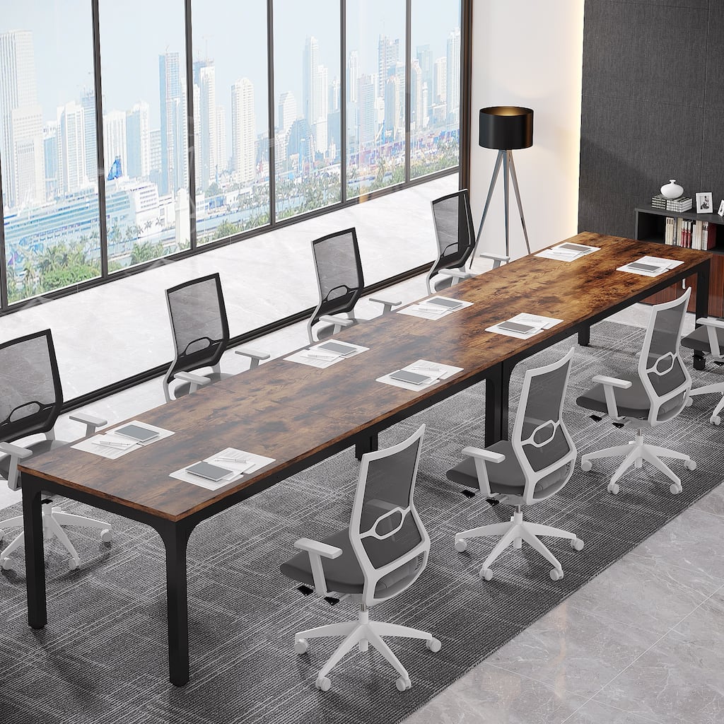 Large Conference Meeting Seminar Business Table for 6-8 Person (Set of 2) - 2PCS
