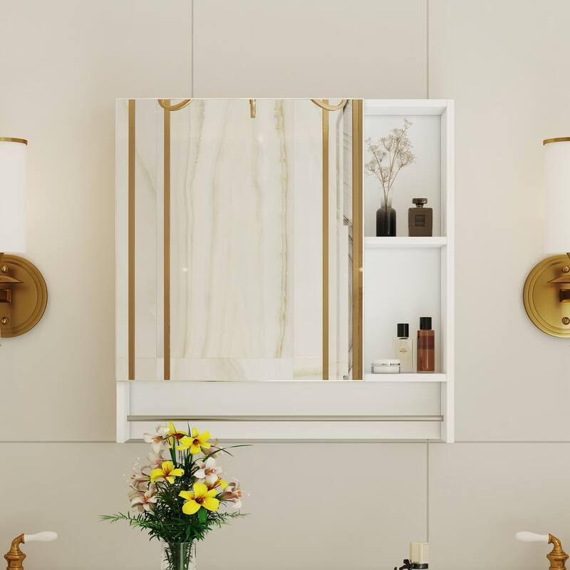 Bathroom Mirror Cabinet Wall Mounted