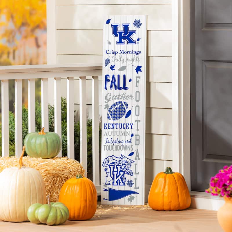 47" Double Sided Seasonal Porch Leaner, University of Kentucky - 47" x 11.25" - Fall