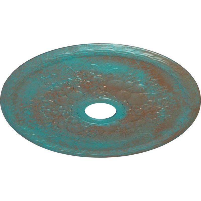 22 5/8"OD x 3 5/8"ID x 5/8"P Grape Ceiling Medallion