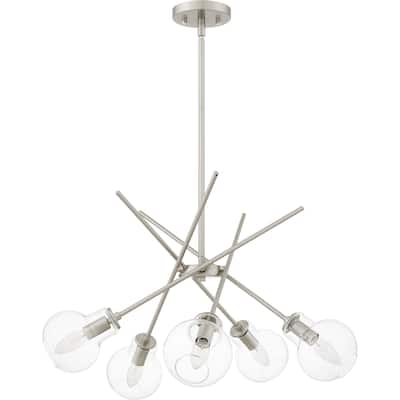 Asha 5-Light Brushed Nickel Chandelier