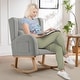 preview thumbnail 44 of 48, HOMYKA 28" Wide Rocking Chair for Nursery