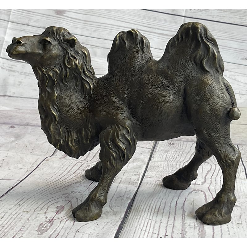 Dromedary Or Bactrian Camel Bronze Figurine Figure Statue Sculpture Original Milo 8.5 Inches X 12 Inches