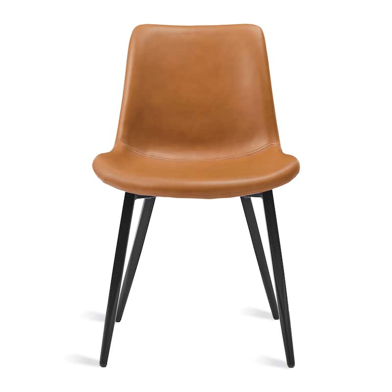 18 in. Modern Faux Leather Upholstered Dining Chairs Counter Stools for Dining Room - 19.68 in.W x 21.65 in.D x 31.49 in.H