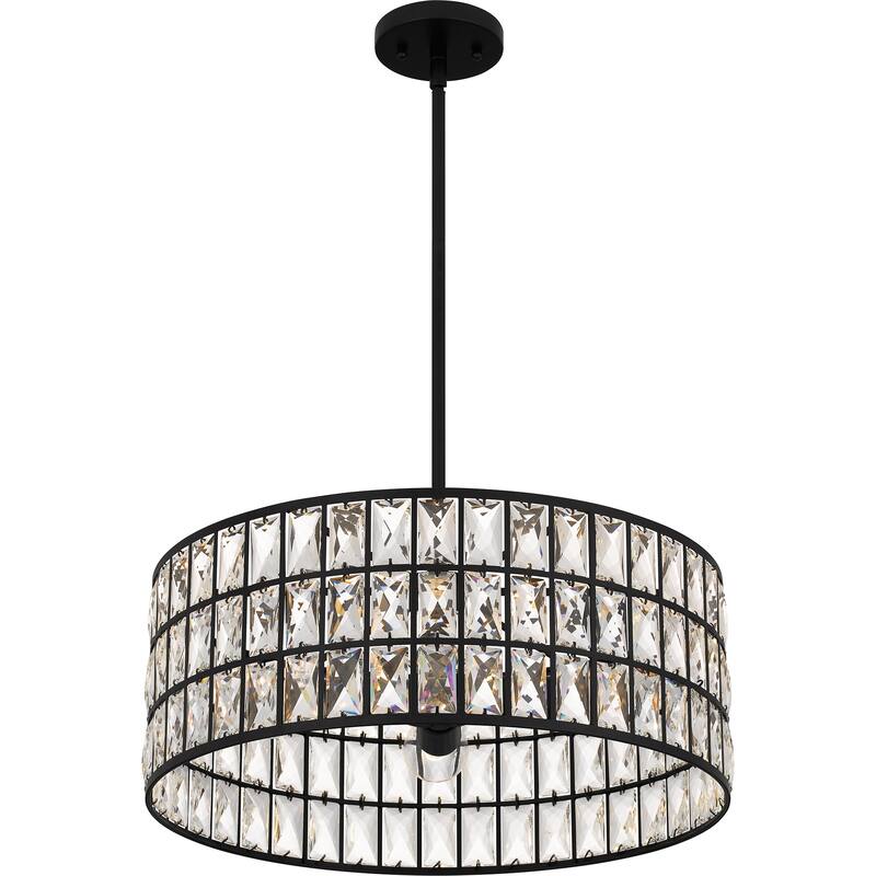 Gibson 4-Light Matte Black Pendant Light