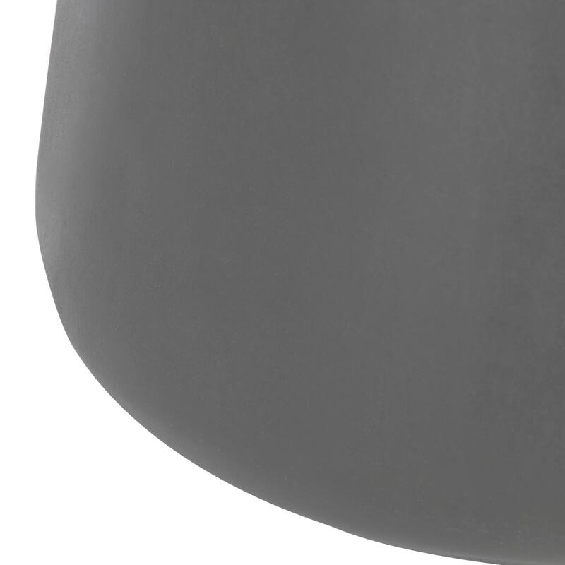 SAFAVIEH Button Concrete Indoor/ Outdoor Accent Table (Dark Grey) - 16.5" x 16.5" x 18.1"