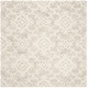preview thumbnail 61 of 86, SAFAVIEH Handmade Blossom Linna Modern Floral Wool Rug 4' Square - Grey/Ivory - Square
