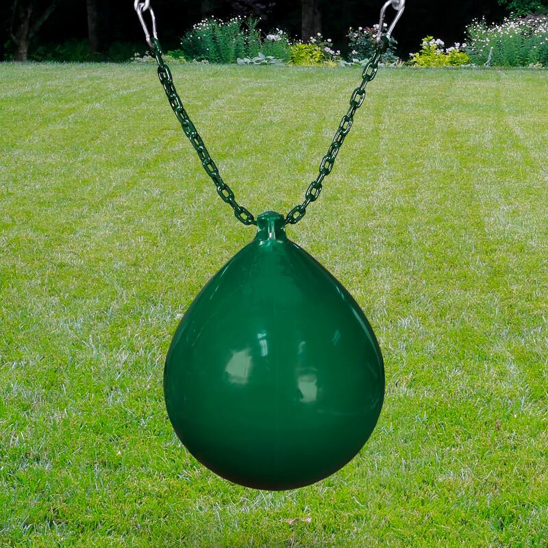 Gorilla Playsets Green Plastic Buoy Ball with Chain and Spring Clips