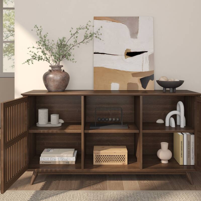 Plank and Beam Mid-Century Modern 2-Door Sideboard/TV Stand