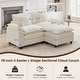 preview thumbnail 35 of 109, Modular Cloud Chenille Sectional Sofa with Ottomans, Deep Seat Convertible L-Shaped or U-Shaped Couch