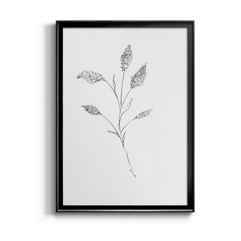 FLORAL SKETCH II Premium Framed Canvas - Ready to Hang