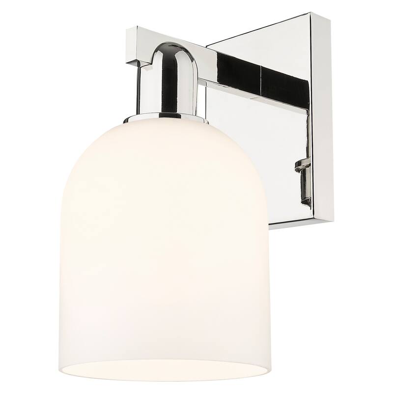 Innovations Lighting 716-1W-12-6 Bella Sconce Bella 12" Tall Wall - Polished Nickel / White