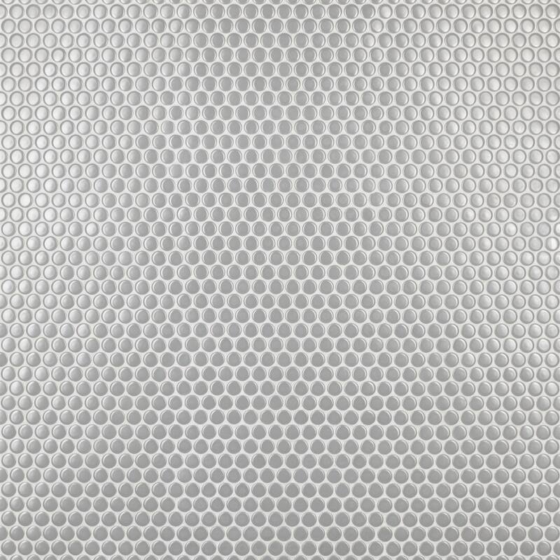 Merola Tile Metro Penny Matte Light Grey 9-3/4" x 11-1/2" Porcelain Floor and Wall Tile