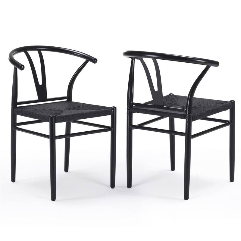 Mid Century Modern Wood Dining Chairs (Set of 2)
