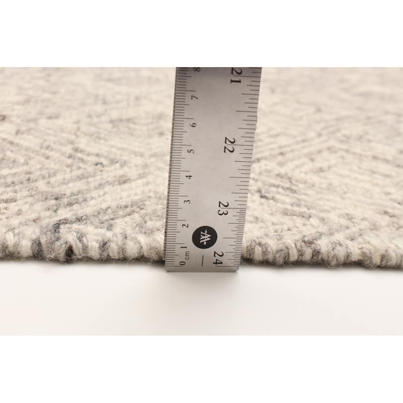 ECARPETGALLERY Hand Tufted Timeless Grey Wool Rug - 5'3 x 8'0