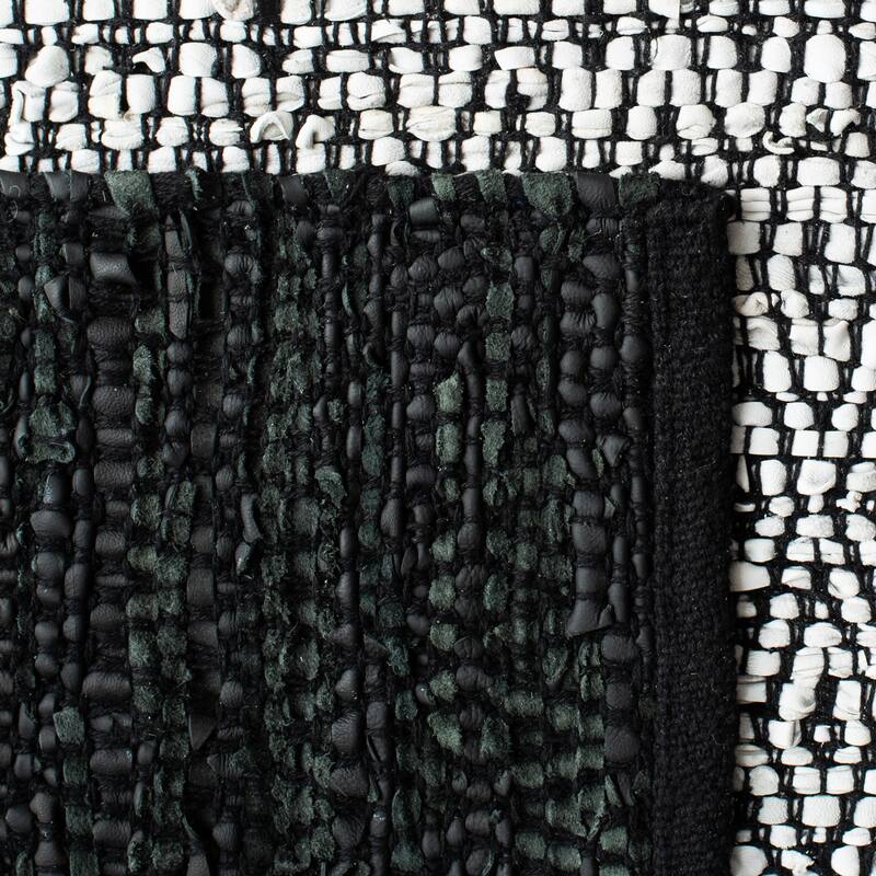 SAFAVIEH Handmade Vintage Boho Leather Mellissa Modern Stripe Leather