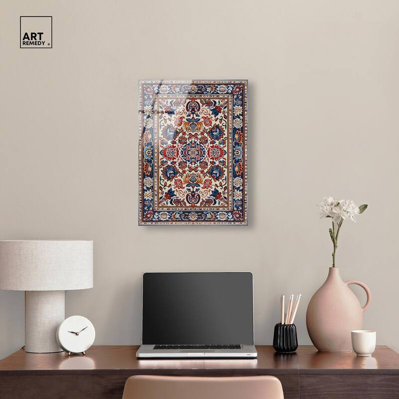 Morrocan Garden Acrylic by Art Remedy, Ready to Hang