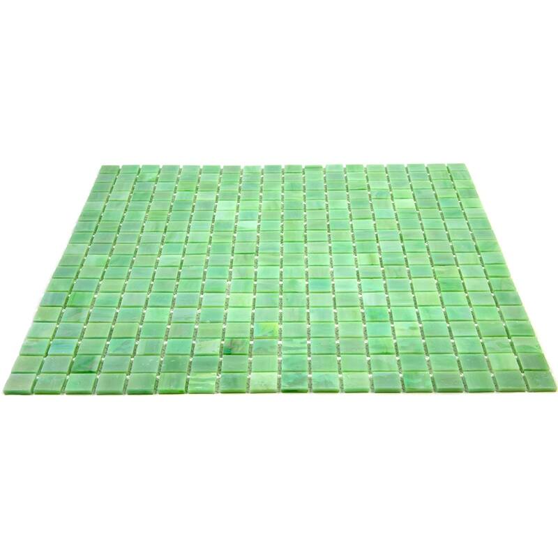 Apollo tile 12" x 12" Skosh Glossy British Racing Green Glass Tile (18.69 sq ft/case) - 20 Pack