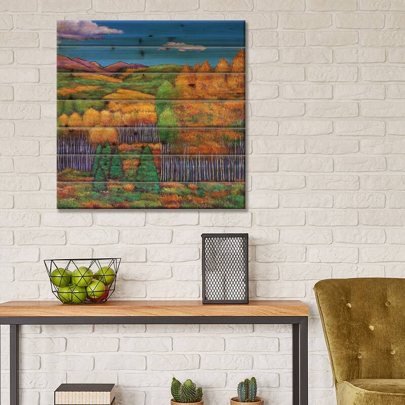 Before The Snowfall Print On Wood by Johnathan Harris - Multi-Color