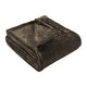 preview thumbnail 15 of 37, Superior Ultra-Soft Plush Fleece Throw and Blanket Full/Queen - Chocolate