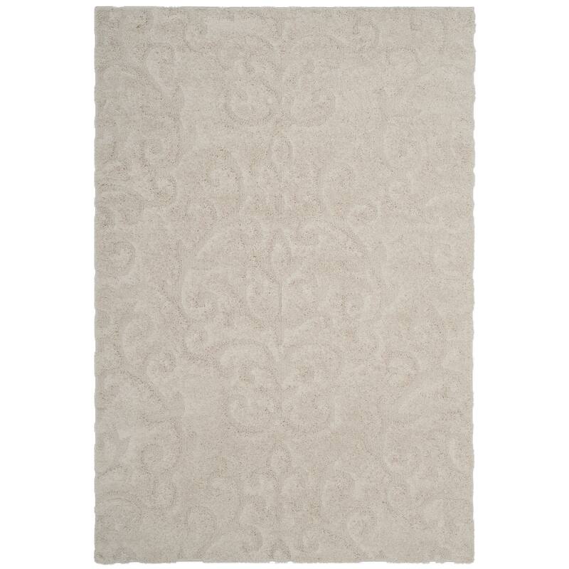 SAFAVIEH Florida Shag Valdemara Scroll Area 1.2-inch Thick Rug