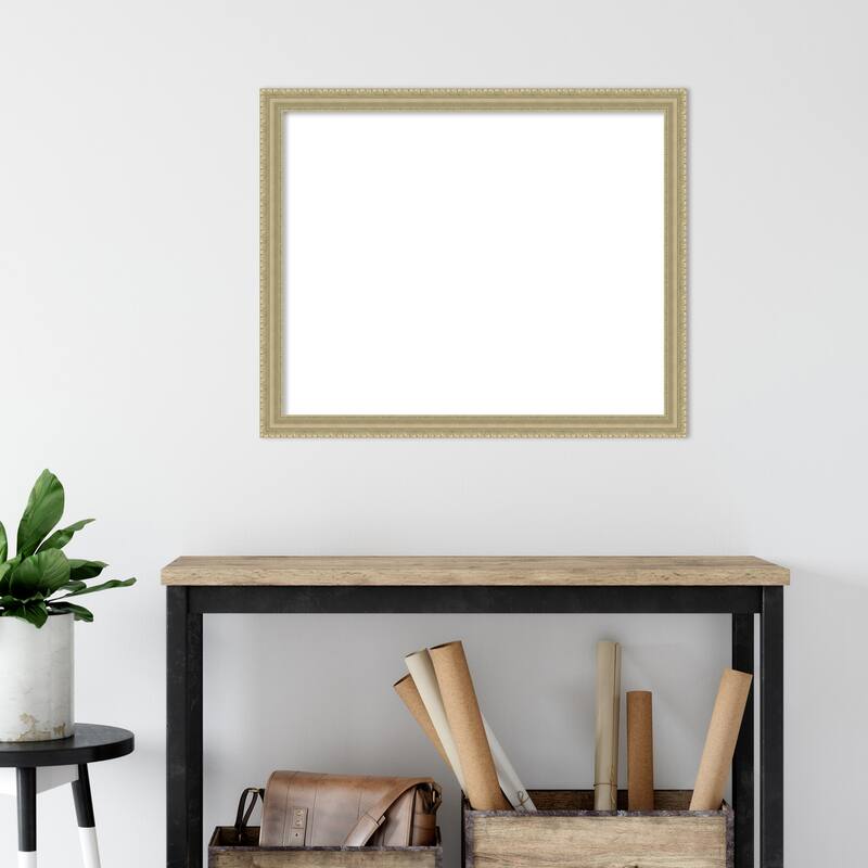 Amanti Art Champagne Teardrop Framed Dry Erase Magnetic Board