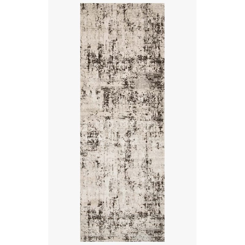 Alexander Home Keara Abstract Marble Distressed Contemporary Rug