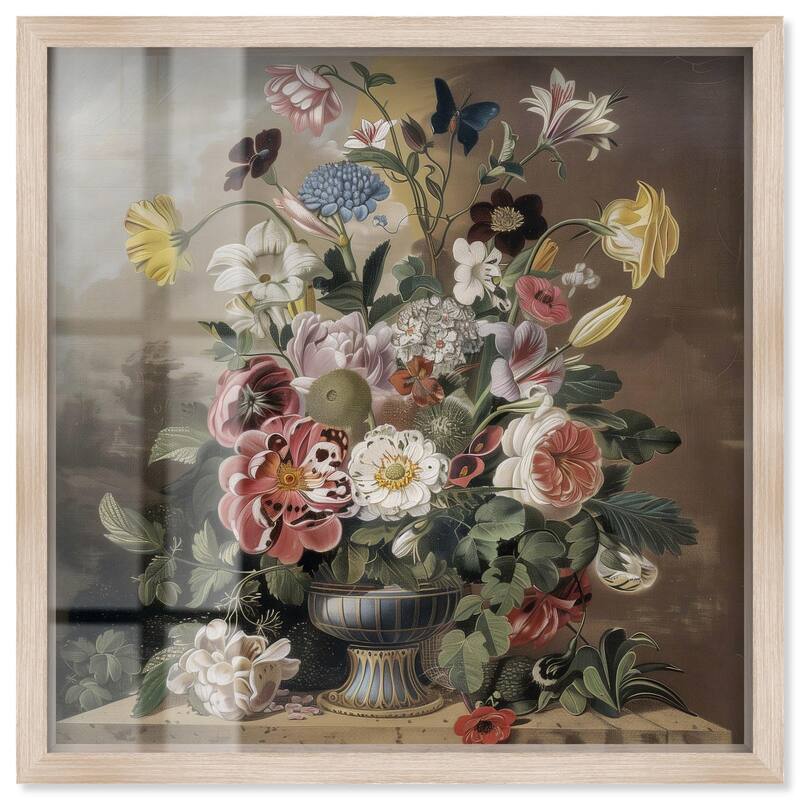 Classical Dream Vase Shadowbox by Art Remedy - Natural - 12" x 12"