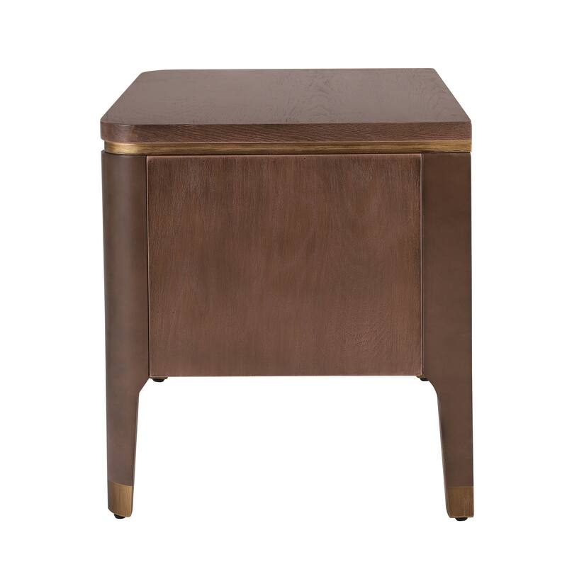Christopher Knight Home- Johnson Wood Nightstand with 2 Storage Drawer