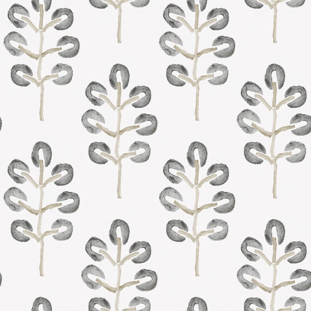 Chesapeake Plum Tree Black Botanical Wallpaper
